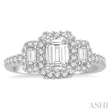 Past Present & Future Diamond Engagement Ring