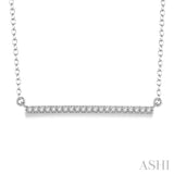 Horizontal Bar Diamond Pendant