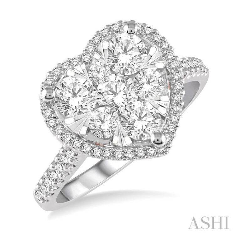 Heart Shape Lovebright Diamond Ring