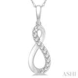 Infinity Shape Diamond Pendant