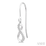 Infinity Shape Diamond Earrings