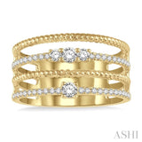 Diamond Fashion Open Ring