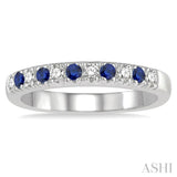 Gemstone & Diamond Wedding Band