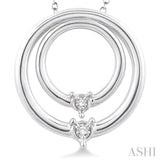 Silver Circle Diamond Pendant