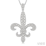 Diamond Fleur De Lis Pendant