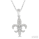 Diamond Fleur De Lis Pendant