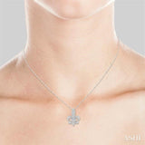 Diamond Fleur De Lis Pendant