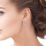 Diamond Hoop Fashion Earrings