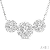 Lovebright Essential Three Stone Diamond Necklace