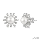 Pearl & Diamond Earrings