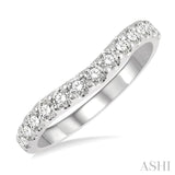 Diamond Curved Wedding Band