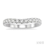 Diamond Curved Wedding Band