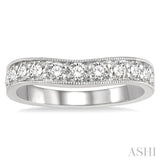 Diamond Curved Wedding Band