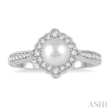 Pearl & Diamond Ring