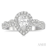 Pear Shape Diamond Engagement Ring