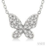 Butterfly Shape Petite Diamond Fashion Pendant