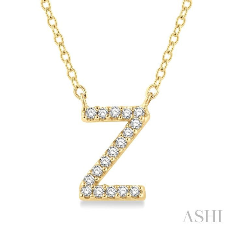 Z' Initial Diamond Pendant