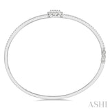 Stackable Round Shape Lovebright Diamond Bangle