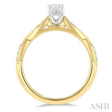 Oval Shape Semi-Mount Diamond Engagement Ring