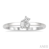 Scatter Petite Baguette Diamond Fashion Ring