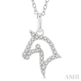 Horse Petite Diamond Fashion Pendant