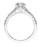 Contemporary Prong Engagement Ring