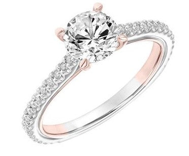 Contemporary Diamond Engagement Ring