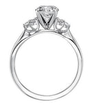 Contemporary Prong Engagement Ring