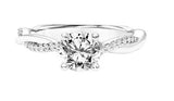 Contemporary Prong Engagement Ring