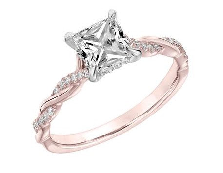 Contemporary Twisted Engagement Ring