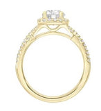 Contemporary Twist Engagement Ring