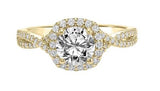 Contemporary Twist Engagement Ring