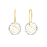 Two-Tone Diamond Earrings