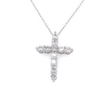 Lab Diamond Cross Pendant