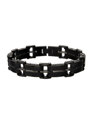 Black Carbon Fiber & Matte Bracelet