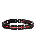 Black & Red Steel Link Brc