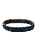 Blue Wax Cord Bracelet
