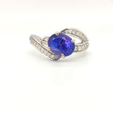 Tanzanite Twist Band Ring