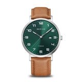 Titanium/Brushed Silver/Green Dial Men's Watch
