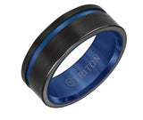 Satin Finish Round Edge Contemporary Wedding Band