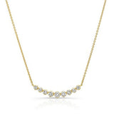 9 Stone Diamond Necklace